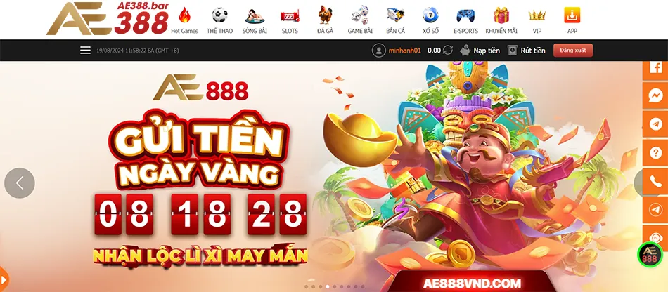 Giới Thiệu Tổng Quan Về Nổ Hũ Tại Nhà Cái AE388